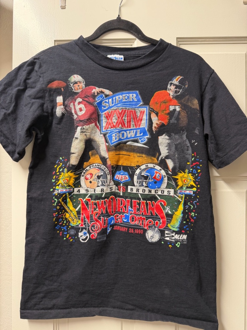 Salem Black Super Bowl XXIV Graphic Tee